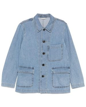 Dries Van Noten Long Sleeve Denim Jacket - Blue