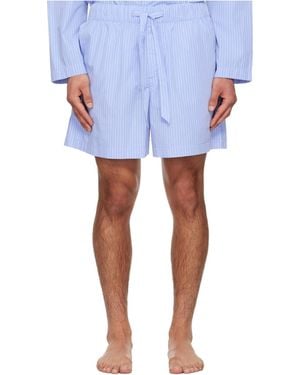 Tekla Drawstring Pyjama Shorts - Blue