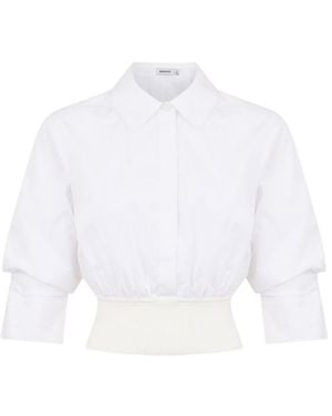 Jonathan Simkhai Short-Sleeves Shirt - White