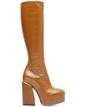 Dries Van Noten High-Heeled Boots - Brown