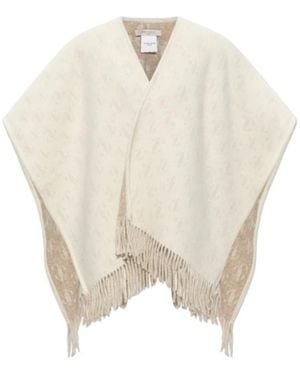 Jimmy Choo Fringed Shawl - White