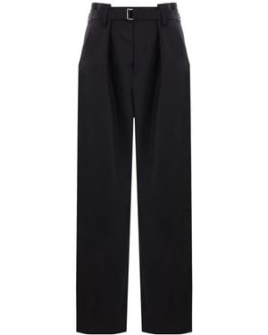 Ann Demeulemeester Linna High-Comfort Trousers - Black