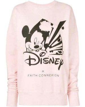 Faith Connexion Logo Round-Necked Sweater - Pink