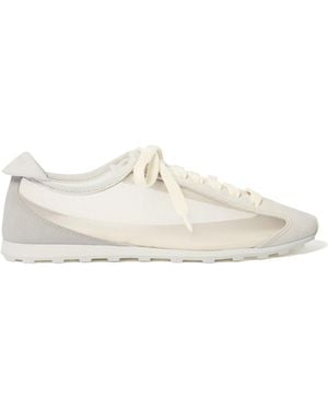 Jacquemus The Tennis Mesh-Panelled Lace-Up Trainers - White