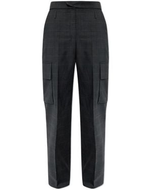 IRO Plaid Casual Pants - Black