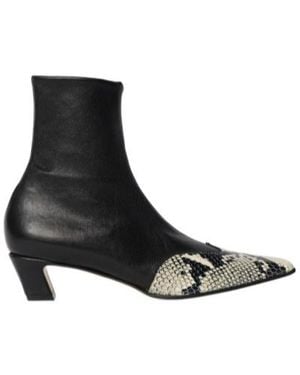 KHAITE Nevada Pointed Ankle Boots - Black