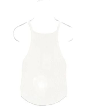Courreges Courrèges Sleeveless Circle Rib Knit Top - White