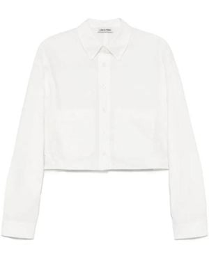 Low Classic Cropped Top - White