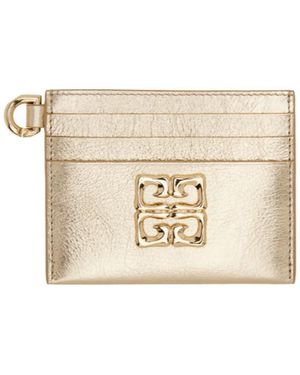 Givenchy 4G-Logo Leather Cardholder - Natural