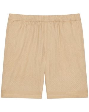 Givenchy 4G Motif Bermuda Shorts - Natural