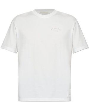 Eleventy Logo Print T-Shirt - White