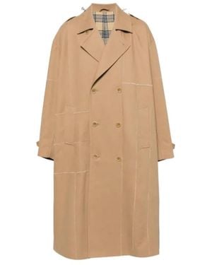 Doublet Double-Breasted Trench Coat - Natural