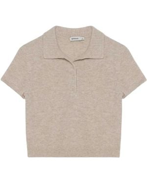 Jonathan Simkhai Knitted Polo Shirt - Grey