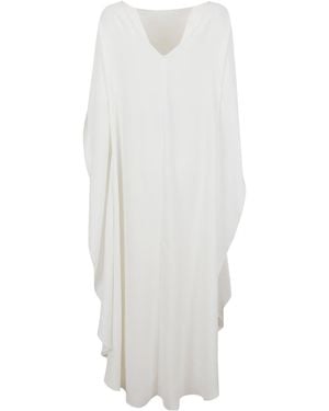 Gianluca Capannolo Draped Kaftan Dress - White