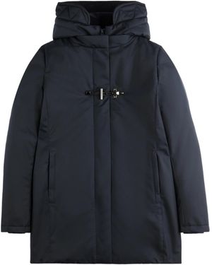 Fay Toggle Gabardine Coat - Blue