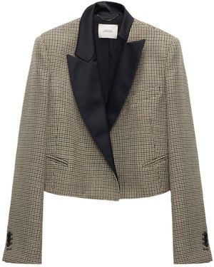 Dorothee Schumacher Gaphic Elegance Cropped Blazer - Multicolor