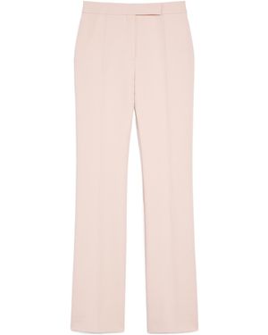 Max Mara Flared Sable Trousers - Pink