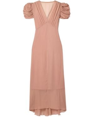 Zimmermann Eden Pleated Dress - Pink