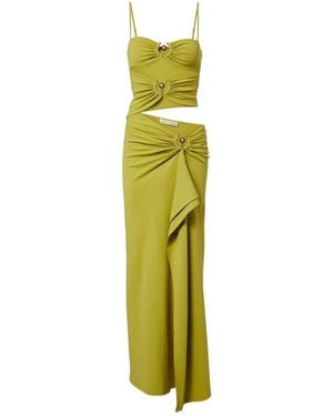 Christopher Esber Orbit Cotton-Blend Midi Dress - Green