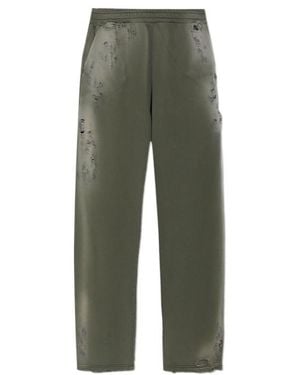 DIESEL Elastic-Waist Casual Pants - Green