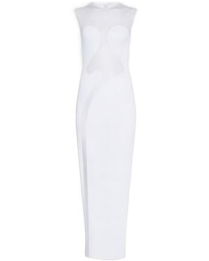 Alaïa Knit Molded Bodycon Dress - White