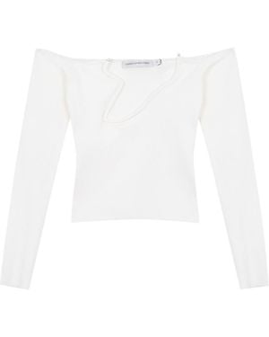 Christopher Esber Odessa Long-Sleeve Top - White