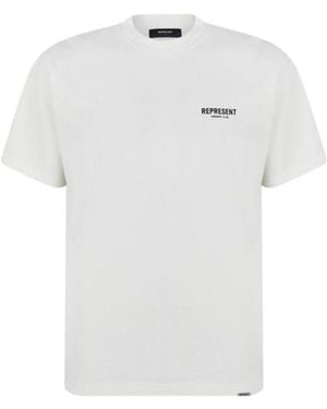 Represent Logo Short-Sleeved T-Shirt - White