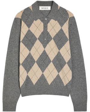 Rohe Polo Jumper - Grey