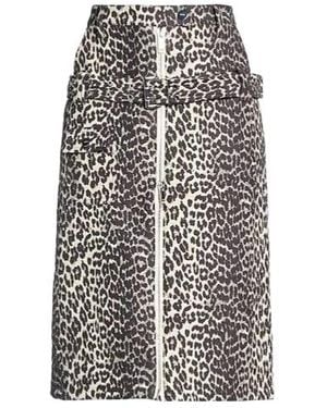 Ganni Printed Pencil Skirt - White