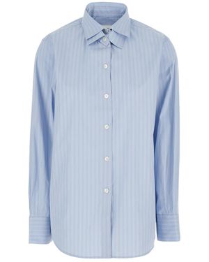 Rohe Striped Buttoned Shirt - Blue