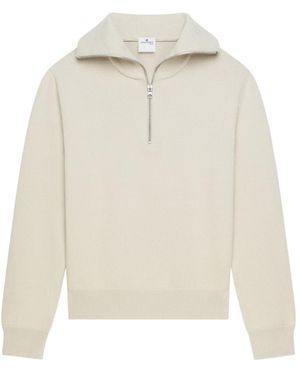 Courreges Courrèges Logo-Embroidered Trucker Jumper - White
