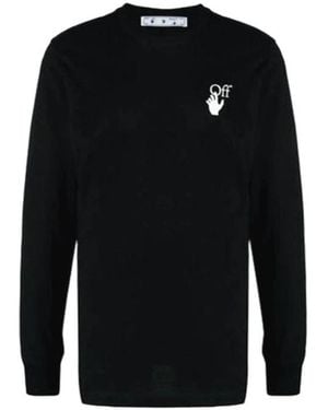 Off-White c/o Virgil Abloh Logo Arrow Print Long-Sleeve T-Shirt - Black