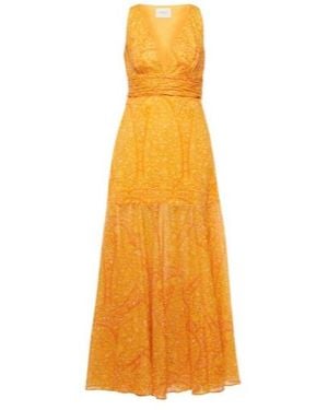 Giambattista Valli Printed Cotton Maxi Dress - Yellow
