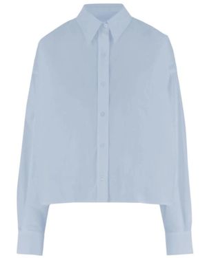 Frankie Shop Arlen Cotton Boxy Shirt - Blue