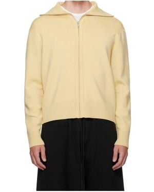 Entire studios Knitted Zip-Up Cardigan - White