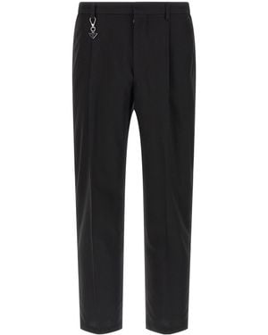 Prada Pleat-Detailed Tailored Trousers - Black