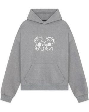 we11done Teddy Twins Hoodie - Grey