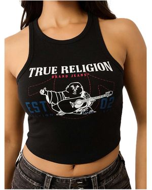True Religion Patterned Vest - Black