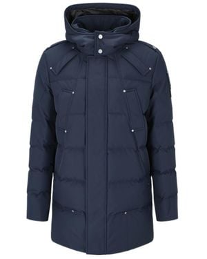 Moose Knuckles Cloud Down-Filled Hooded Parka - Blue