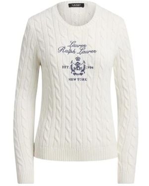 Ralph Lauren Long-Sleeve Knit Top - White