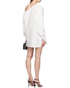 Balmain Open-Neck Dress - White