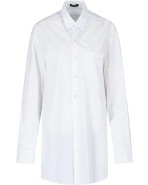 Ann Demeulemeester Ribbon-Detailed Long-Sleeved Shirt - White
