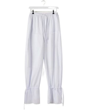 Lemaire Drawstring-Fastening Parachute Pants - White