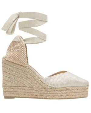 Castañer Joyce Tie-Ankle Espadrilles - Natural