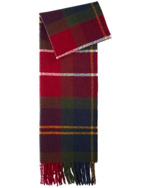 Barbour Plaid Scarf - Red