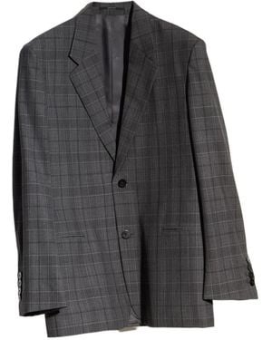 Gucci Checked Fine Wool Jacket - Gray