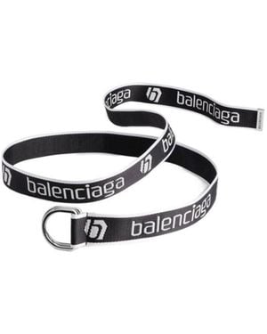 Balenciaga D Ring Belt - White