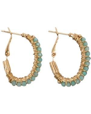 Gas Bijoux Creole Lyre Earrings - Metallic