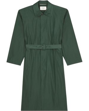 Saint Laurent Silk Trench Coat - Green