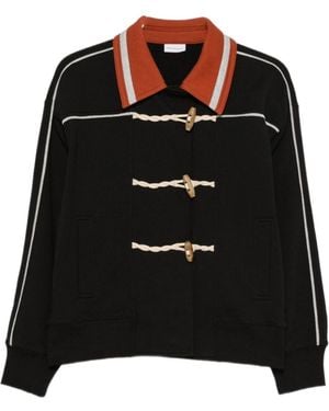 Dries Van Noten Long-Sleeved Fleece Jacket - Black
